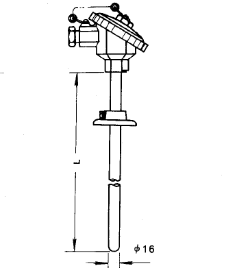 WRN-330活動(dòng)法蘭防水接線盒熱電偶安裝圖片 WRN-330活動(dòng)法蘭防水接線盒熱電偶安裝圖片