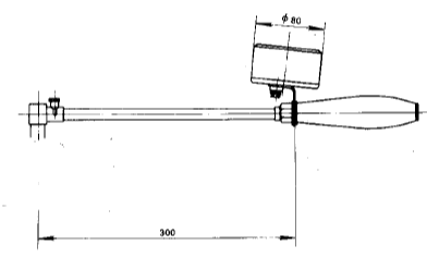 WRE-891M弓型表面熱電偶溫度計安裝圖片 WRE-891M弓型表面熱電偶溫度計安裝圖片