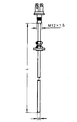 WRNK-502可動(dòng)卡套法蘭鎧裝熱電偶安裝圖片