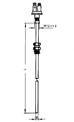 WRNK-301可動(dòng)卡套螺紋鎧裝熱電偶安裝圖片