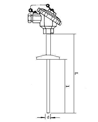 WZP-230T衛生型卡盤裝配式熱電阻安裝圖片